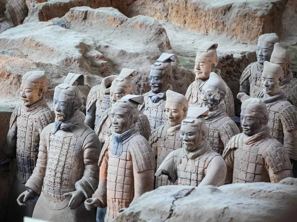 Xian et son armée de soldats en terre cuite