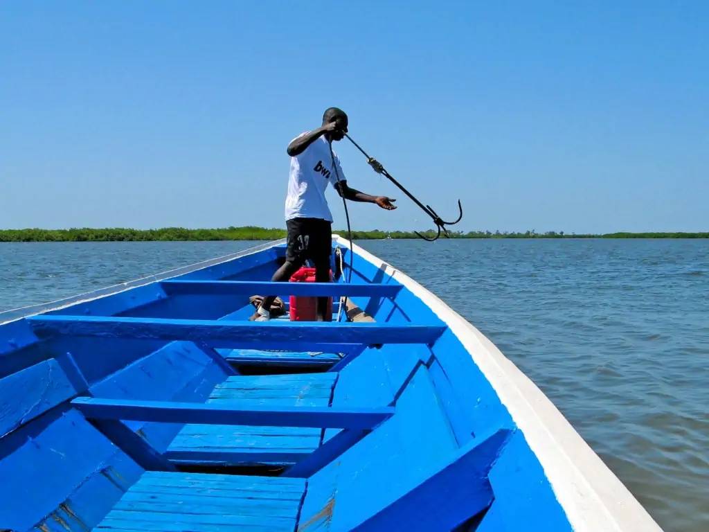 Les îles de l’estuaire du fleuve Casamance en pirogue