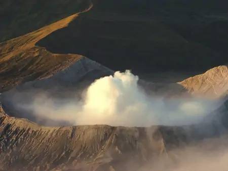 Ascension du volcan actif du Mont Bromo